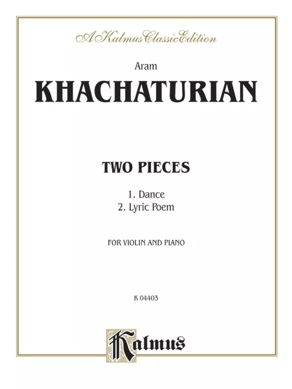 Two Pieces: Violin Book