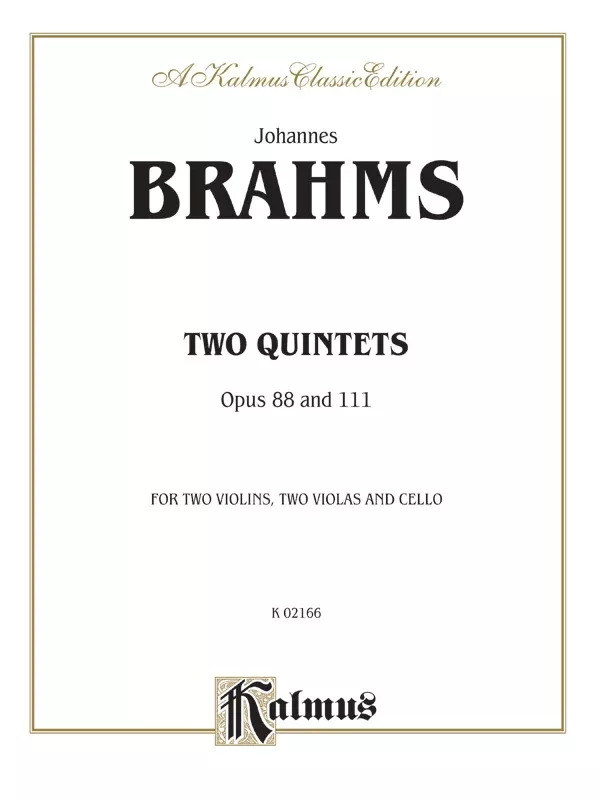 Two Quintets, Opus 88 and 111: String Quintet Book