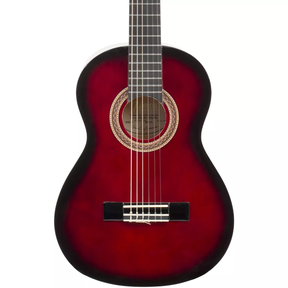 Valencia Series 100 1/2 Size Classical Guitar in Red Sunburst