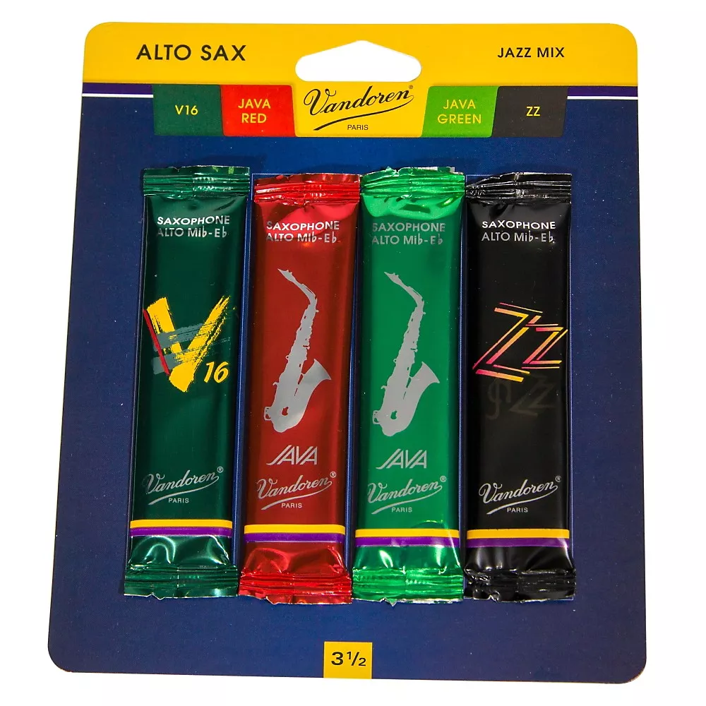 Vandoren Alto Saxophone Jazz Reed Sample Pack Strength - 3.5