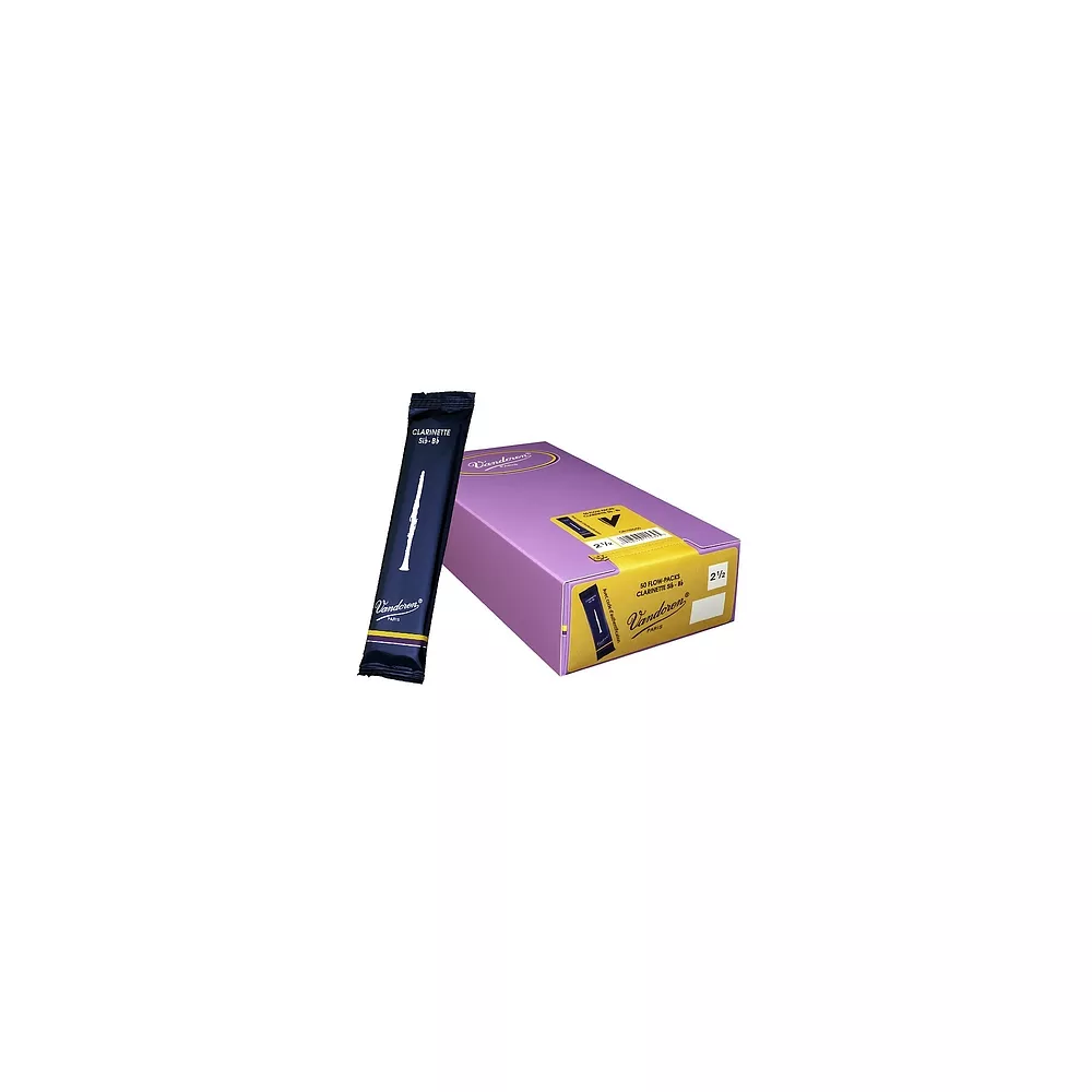 Vandoren Bb Clarinet Traditional Reed Box of 50 2.5 Box of 50