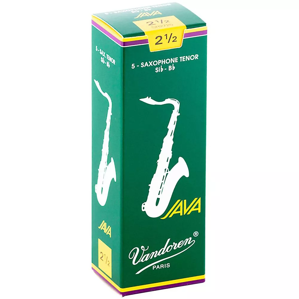 Vandoren JAVA Tenor Saxophone Reeds Strength 2.5 Box of 5
