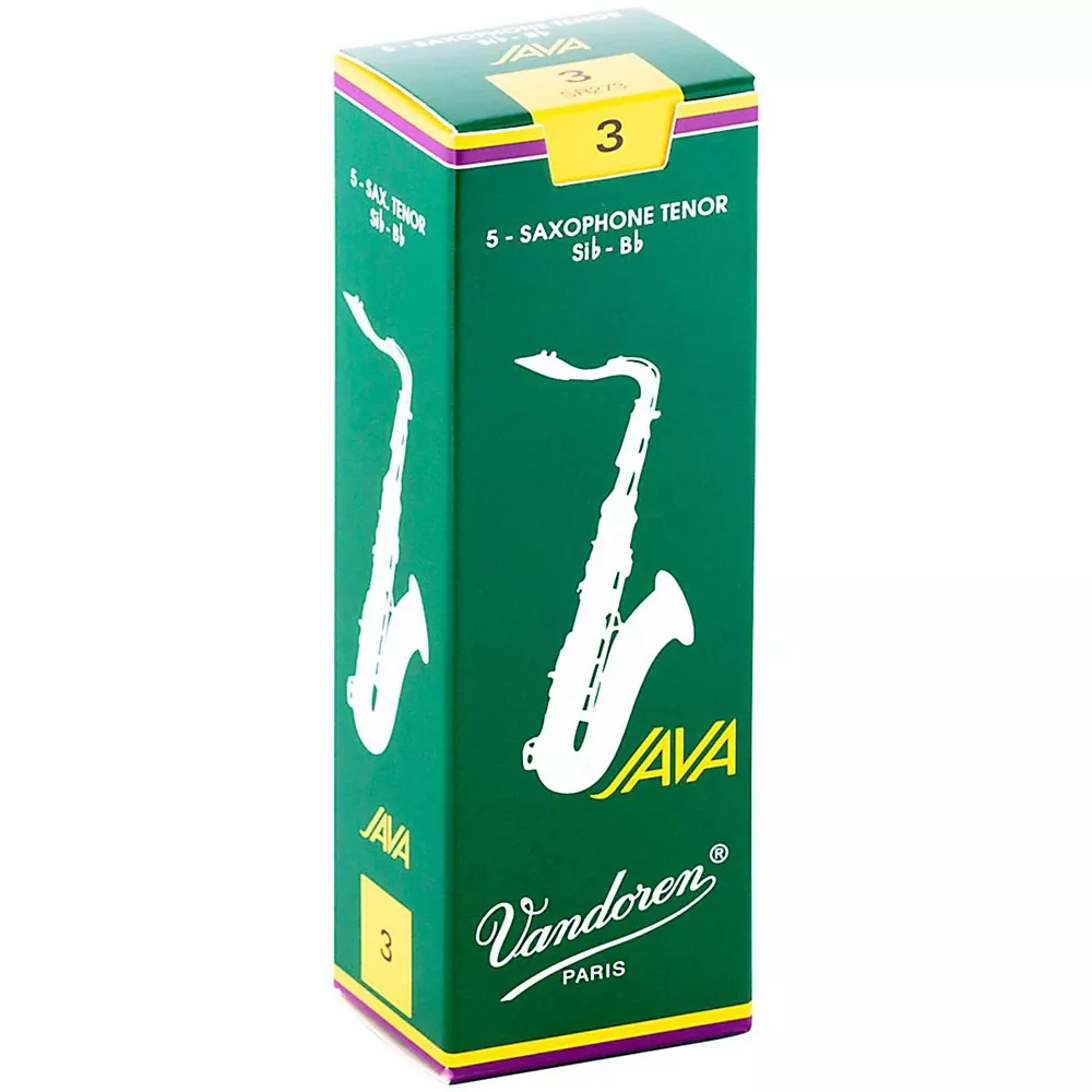 Vandoren JAVA Tenor Saxophone Reeds Strength 3 Box of 5