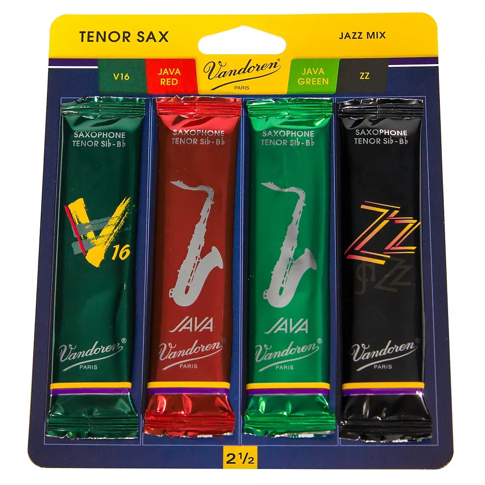 Vandoren Tenor Saxophone Jazz Reed Sample Pack Strength - 2.5