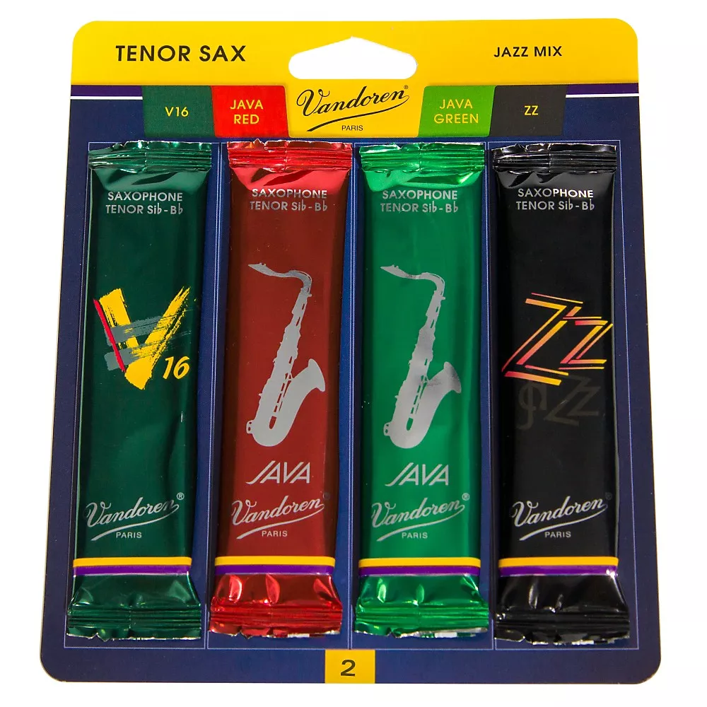 Vandoren Tenor Saxophone Jazz Reed Sample Pack Strength - 2