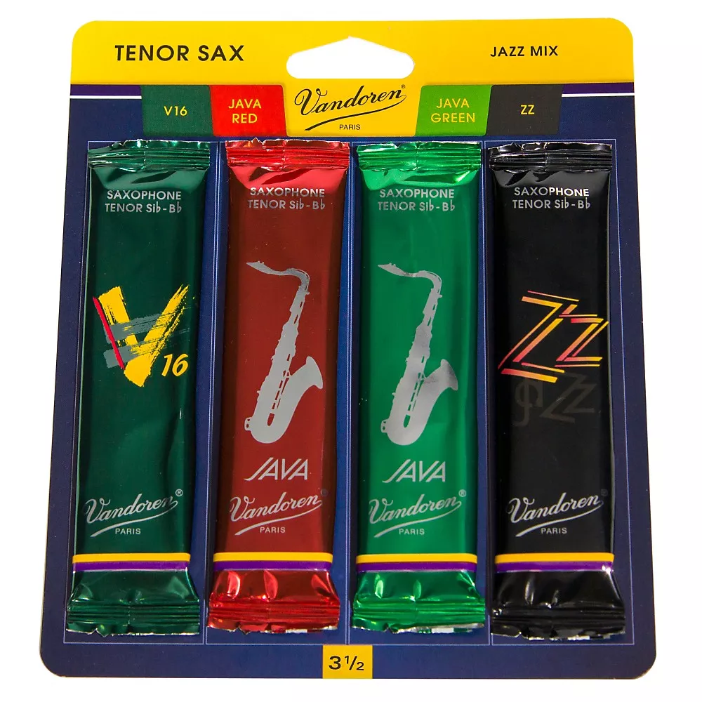 Vandoren Tenor Saxophone Jazz Reed Sample Pack Strength - 3.5