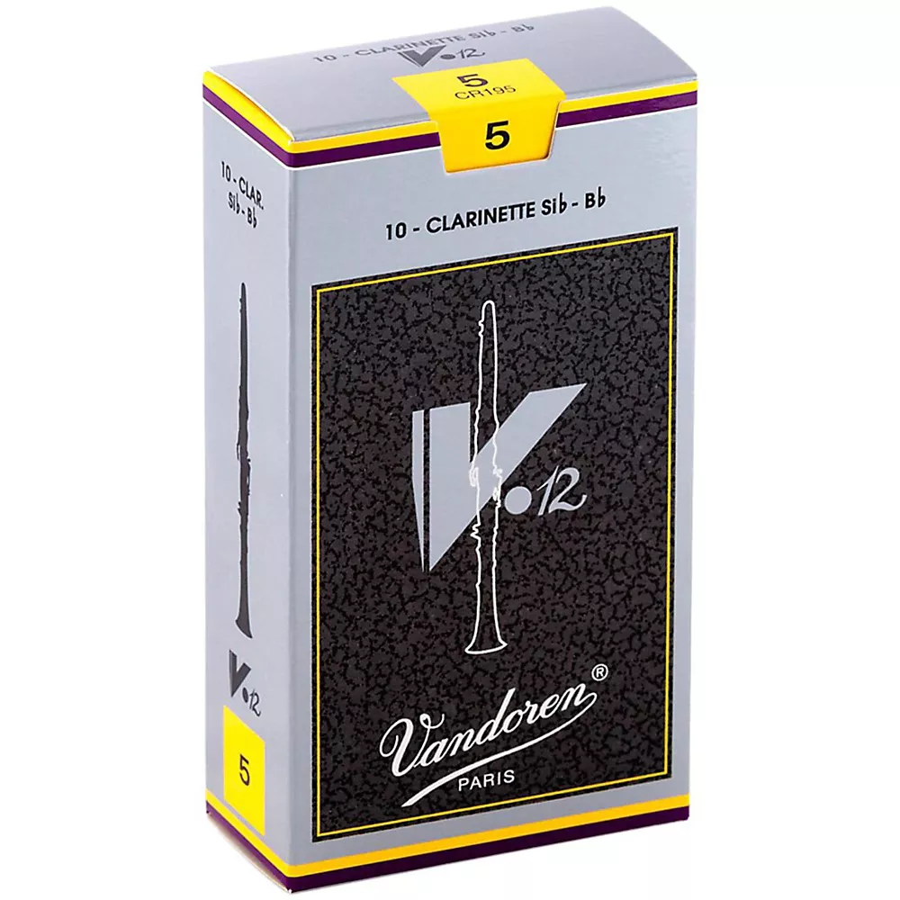 Vandoren V12 Bb Clarinet Reeds Strength 5+ Box of 10