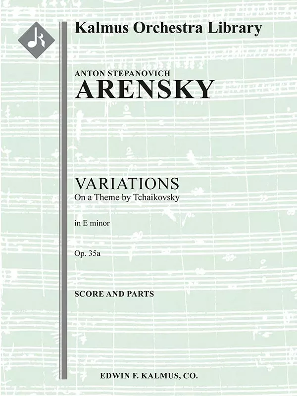 Variations on a Theme of Tchaikovsky, Op. 35a: String Orchestra Conductor Score and Parts