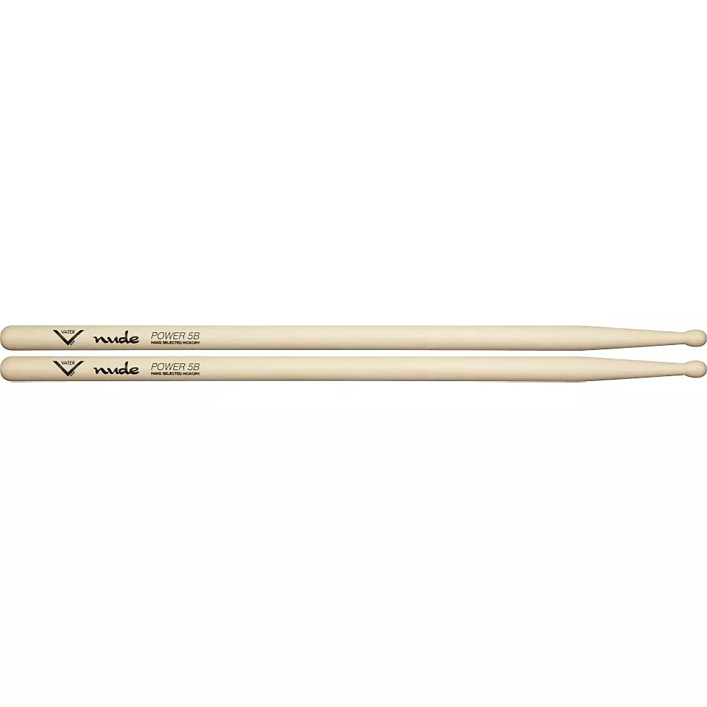 Vater Nude Series Drum Sticks Power 5B Wood