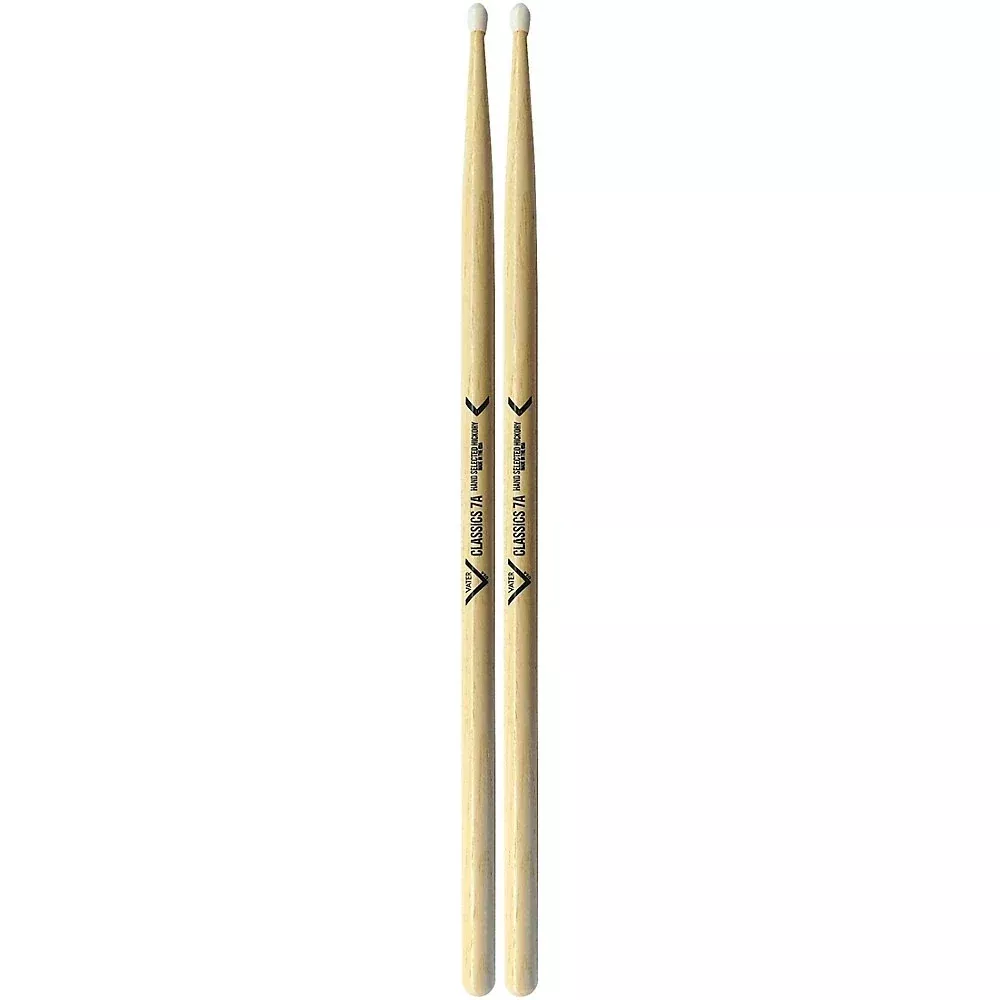 Vater VHC7AN Classics 7A American Hickroy Nylon Tip Drumsticks