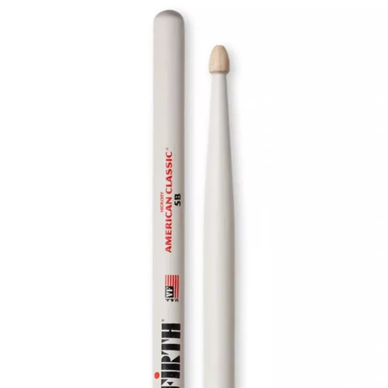 Vic Firth 5B Wood Tip Drumsticks – White