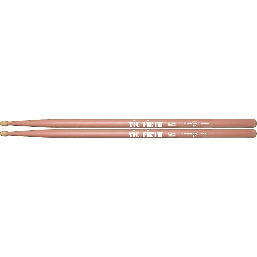 Vic Firth American Classic Drum Sticks, Pink 5A