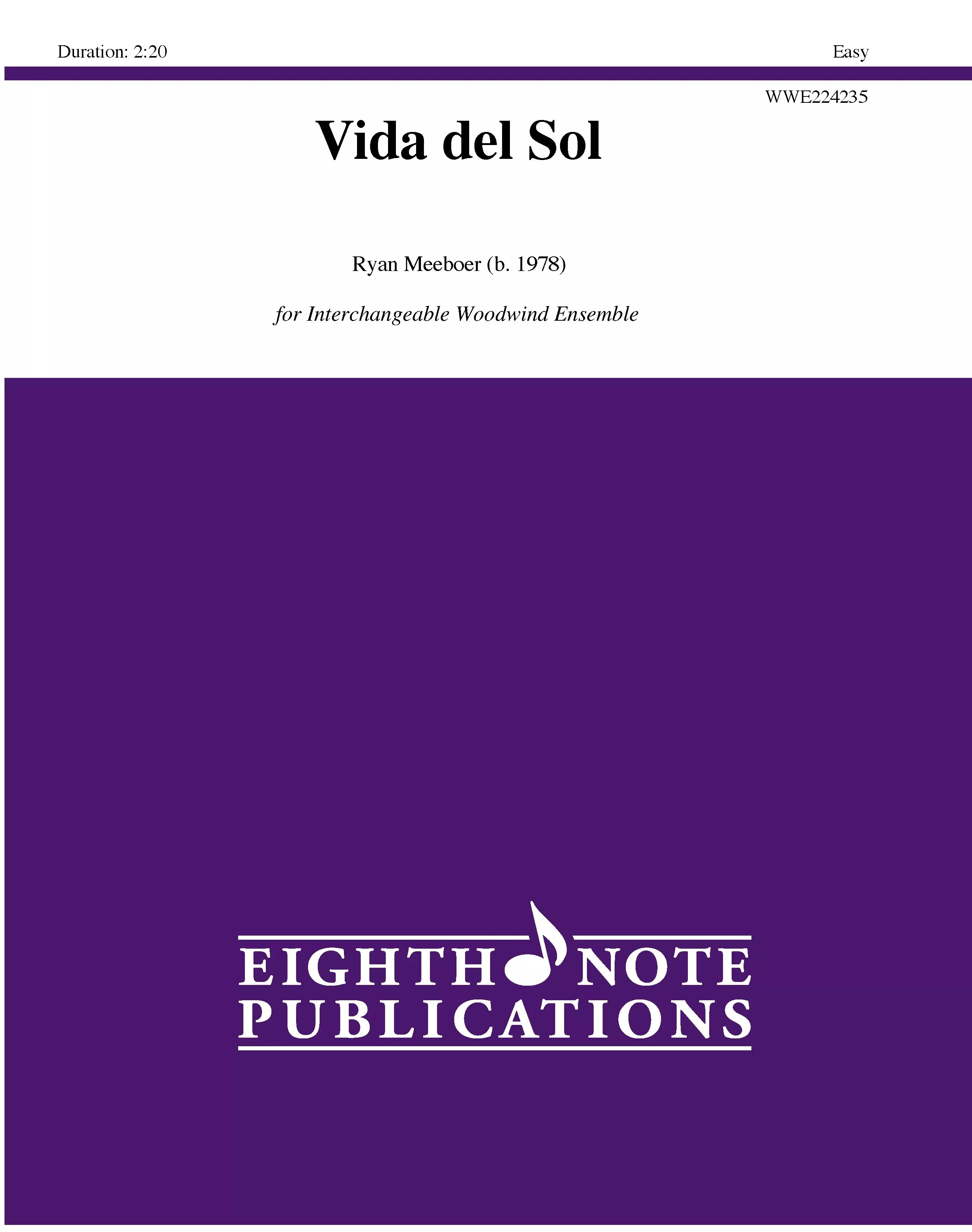 Vida del Sol: Interchangeable Woodwind Ensemble, Conductor Score & Parts