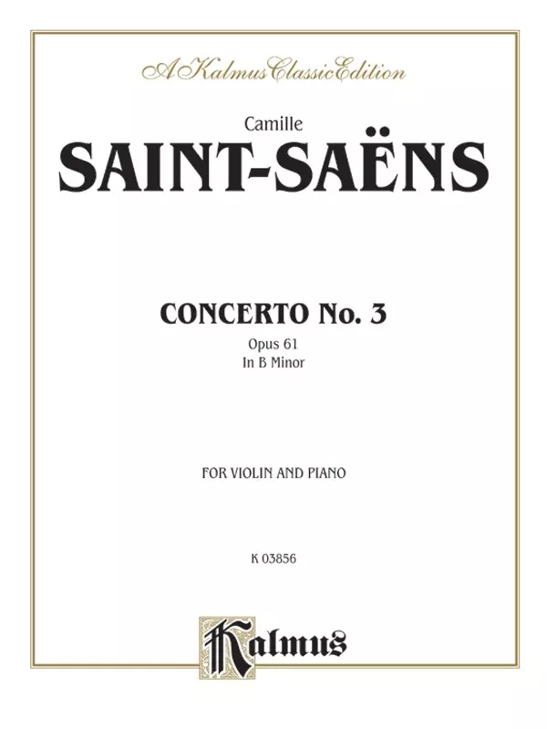 Violin Concerto, No. 3: Violin Book