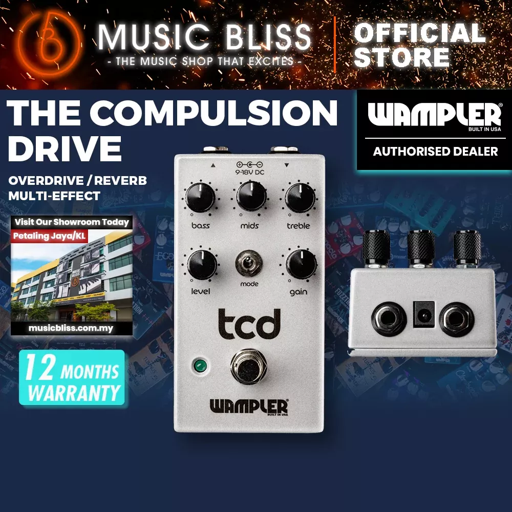Wampler tcd The Compulsion Drive Overdrive/Distortion Pedal