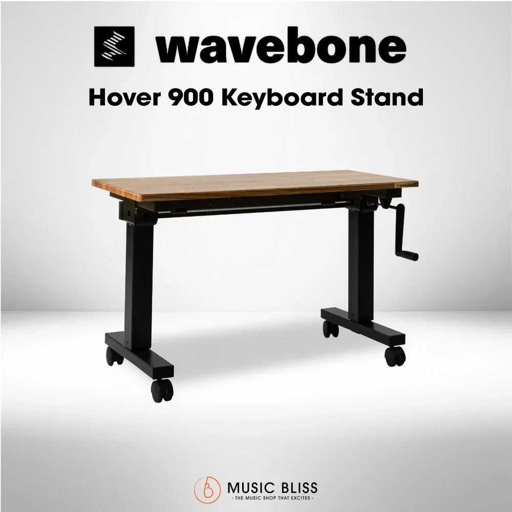 Wavebone Hover 900 Height Adjustable Keyboard Stand (Wood)