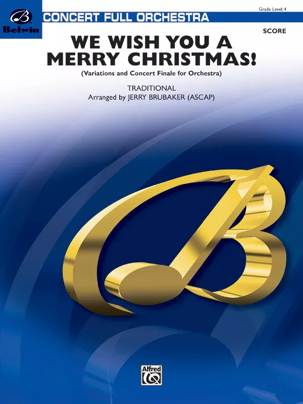 We Wish You a Merry Christmas: Full Orchestra Conductor Score