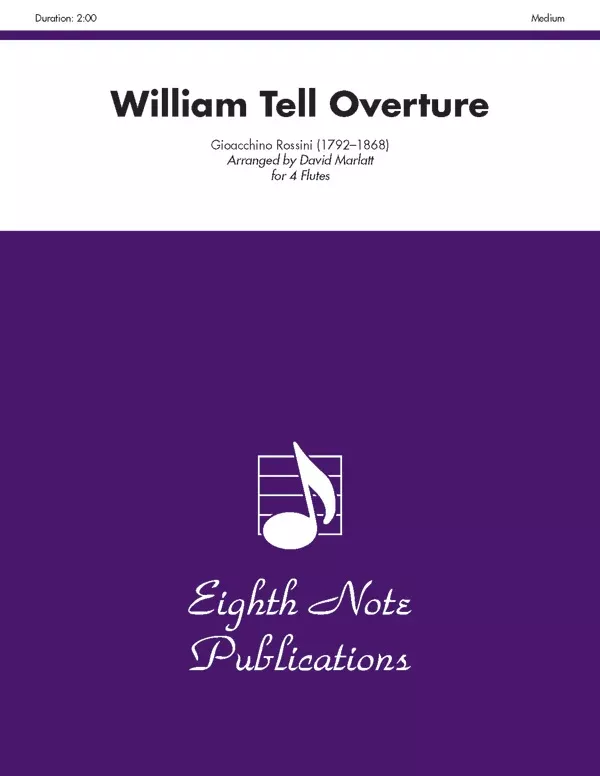 William Tell Overture: 4 Flutes Score & Parts