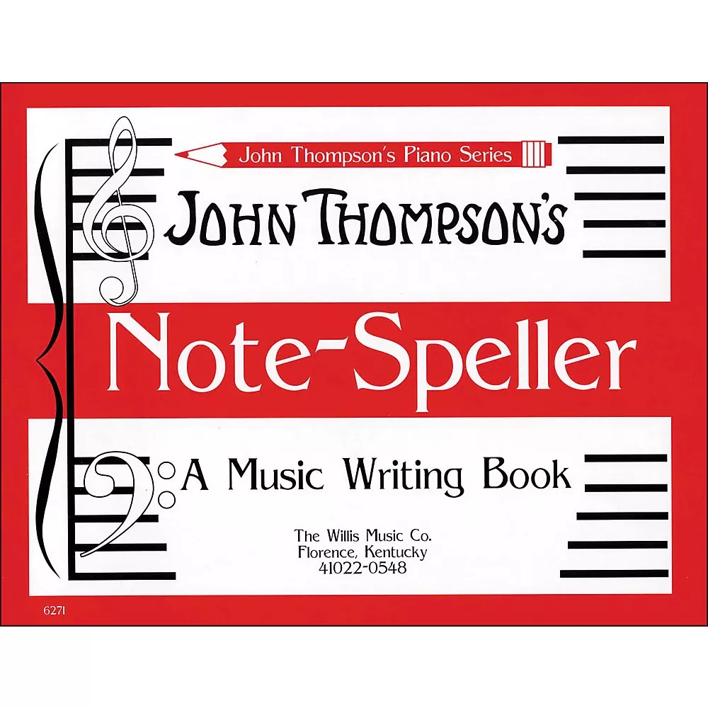 Willis Music John Thompson's Note Speller A Music Writing Book