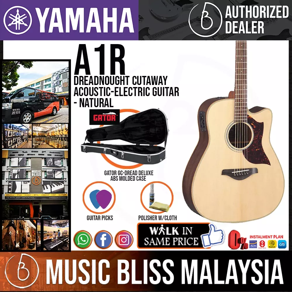 Yamaha A1R Dreadnought Cutaway Acoustic-Electric Guitar