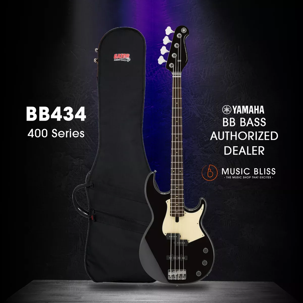 Yamaha BB434 4-string Electric Bass Guitar – Black
