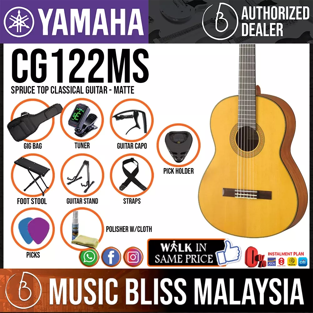 Yamaha CG122MS Spruce Top Classical Guitar