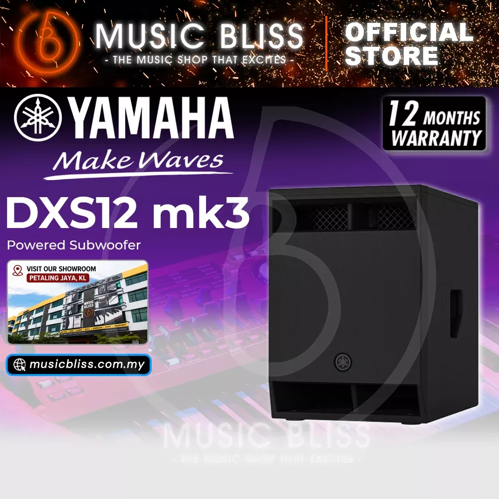 Yamaha DXS12 MK3 12″ 1020-watt Active Subwoofer