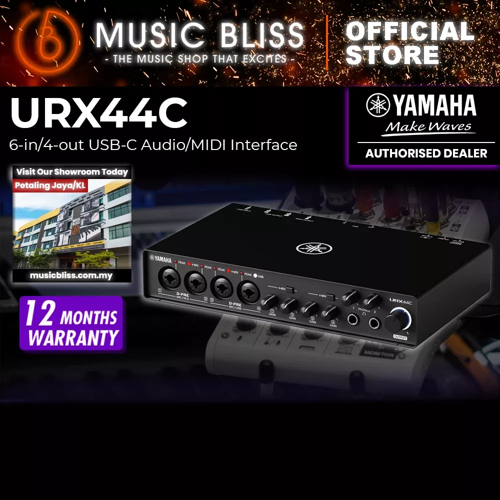 Yamaha URX44C USB-C Audio Interface
