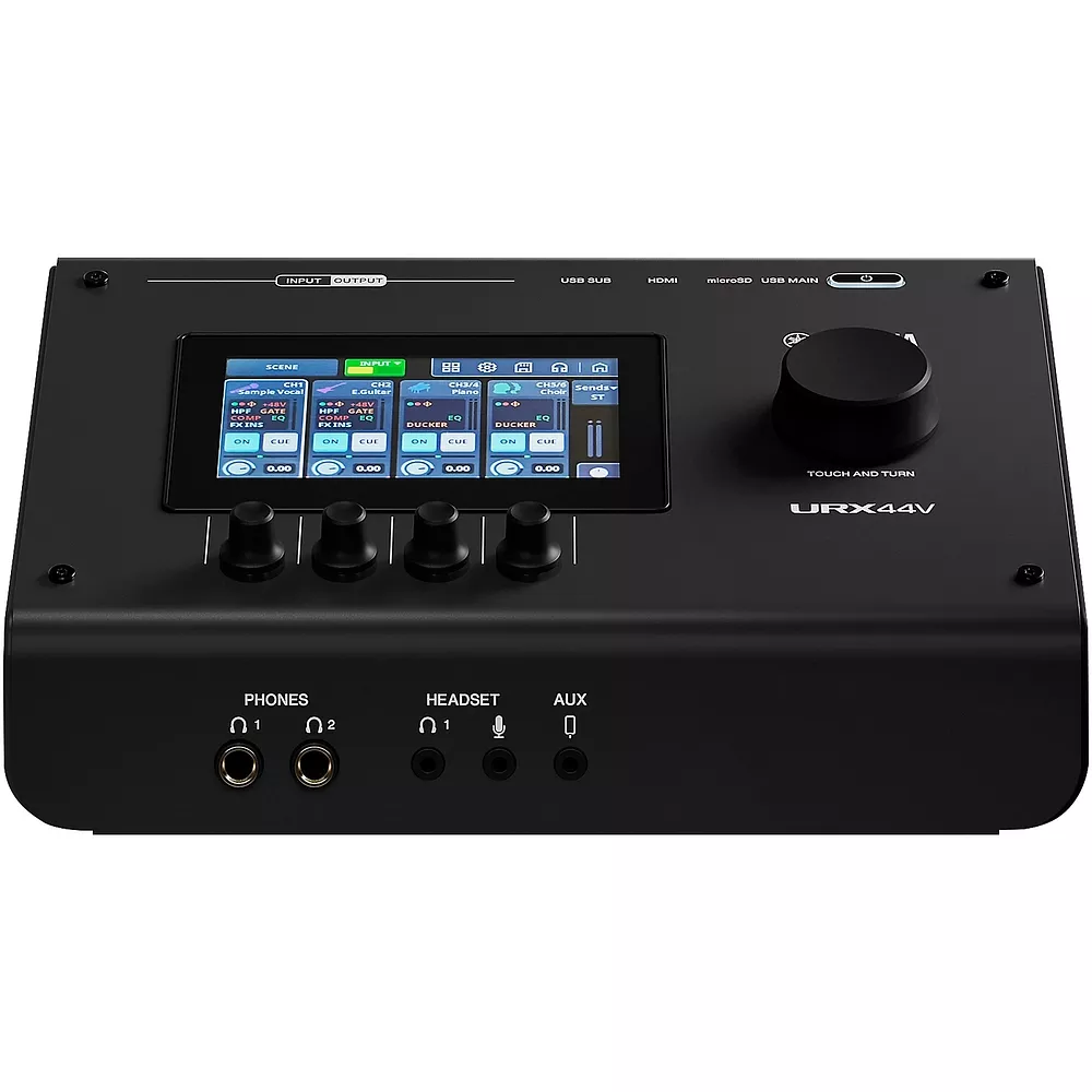 Yamaha URX44V USB-C Audio and Video Interface – Black