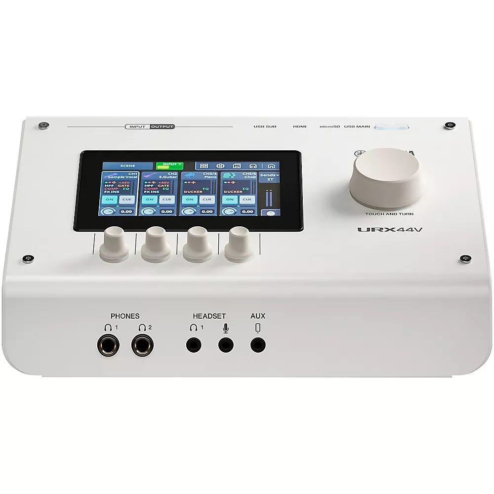 Yamaha URX44V USB-C Audio and Video Interface – White
