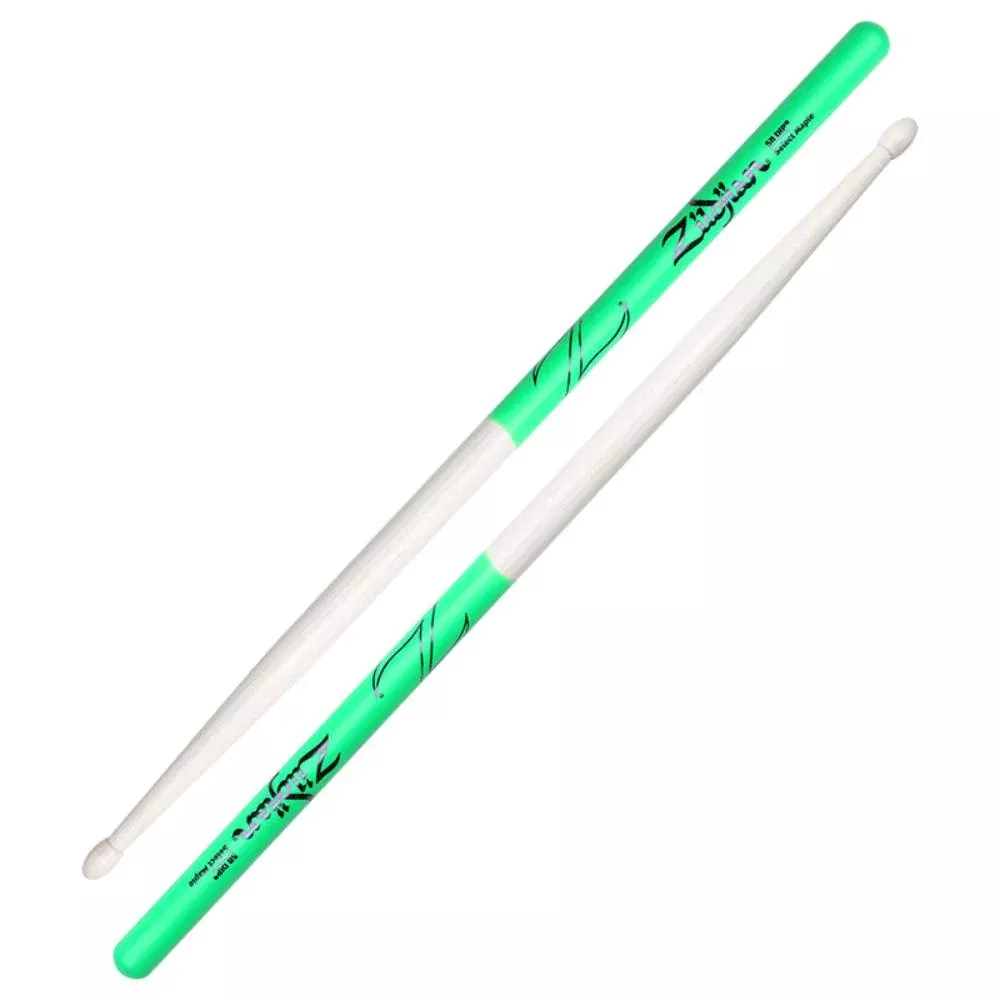 Zildjian 5B Maple Green Dip Drumsticks