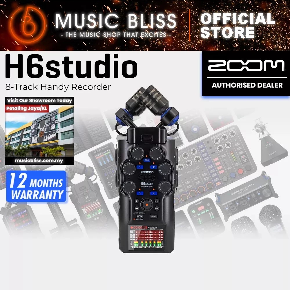 Zoom H6studio 8-Track Handy Recorder